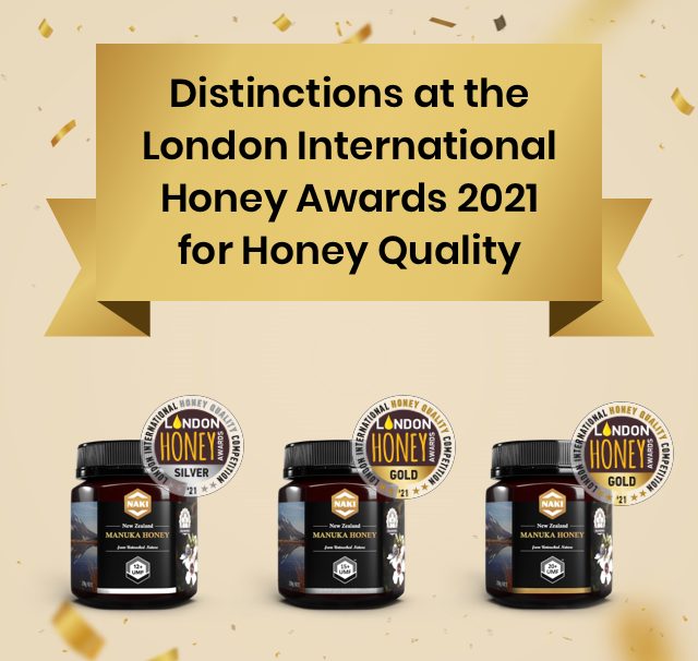Distinctions at the london international honey awards 2021 for honey quality